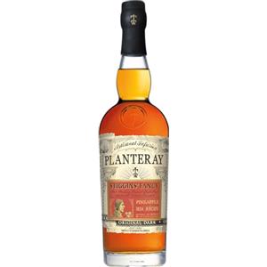 PLANTERAY Plantation Rum Stiggins' Fancy Pineapple, 700ml, Ideale per Daiquiri, Note Fruttate e Speziate, Rum Scuro Artigianale, Miscela Proveniente da Trinidad, Barbados e Giamaica, Idea Regalo, 40% Vol.