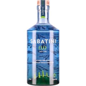SABATINI GIN Sabatini, Distillato Analcolico 0.0, 700ml, Ideale per Gin Tonic Analcolico, Note Fresche, Citriche e Balsamiche, con Foglie di Olivo, Salvia, Timo, Lavanda, Lemon Verbena, Idea Regalo, 0.0% Vol.