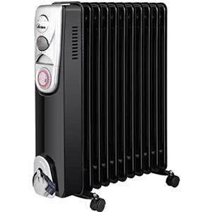 ARDES - AR4R11BTE OILO 11T Radiatore a Olio Elettrico 11 Elementi Riscaldanti - Radiatore Termosifone Smart con Timer, 3 Potenze e Ventilazione - Radiatore Elettrico con Ruote e Avvolgicavo