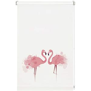 Gardinia Easyfix Tenda a Rullo, per Luce Diurna, Stampa Flamingo, 60 x 150 cm, Poliestere, Nickel