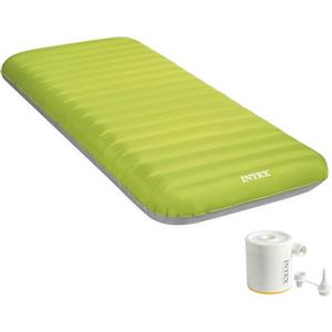 Intex Premaire Dura-Beam Camping Mat w/ USB150, Inflated Size: 76cm x 1.91m x 17cm (64097NP)