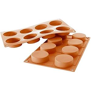 Silikomart SF028 CYLINDRE Stampo in Silicone H35, Ø60 mm, Rosso