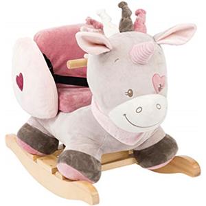 Nattou Dondolo per bambini Jade L'Unicorno, 10-36 mesi, 62 x 32 x 52 cm, Beige/Rosa, 987301, (NATLJN987301)