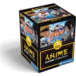 Clementoni- Naruto Shippuden Cube Shippuden-500 Pezzi, Orizzontale, Divertimento per Adulti, Puzzle Manga, Anime, Made in Italy, Multicolore, 35517