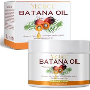 QLIGES Olio per capelli Batana 120g, olio naturale di Batana per la crescita dei capelli, olio per capelli che reintegra i bisogni nutrizionali dei capelli e dona loro lucentezza