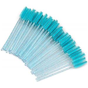 G2PLUS 100PCS Pennello per Ciglia Monouso,Scovolino Ciglia,Applicatore Mascara,Scovolino Monouso Mascara per L'estensione Delle Ciglia,Manico in Cristallo