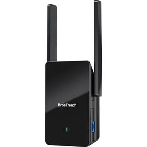 BrosTrend WiFi 6 AX1500 Ripetitore WiFi Potente per Casa, Dual Band WiFi Extender, Amplificatore Segnale WiFi Range, Repeater WiFi con 1 Porta Gigabit Ethernet Compatibile con Tutti i Box Internet.