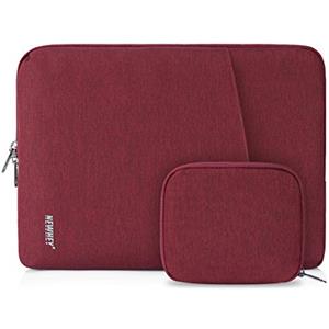 NEWHEY Custodia per MacBook Air 15,6 Pollici Impermeabile Custodia PC 15-15,6 Pollici Antiurto Porta Computer Custodia Borsa con Piccolo Caso Rosa