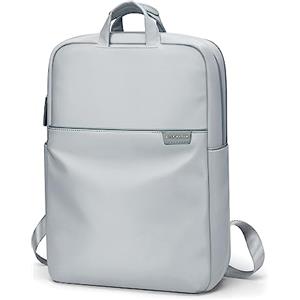 GOLF SUPAGS Zaino Porta PC, Zaino PC Portatili per Computer da 17 Pollici Notebook, Backpack Donna Impermeabile da Uomo per Scuola,Lavoro o Viaggio Grigio Chiaro