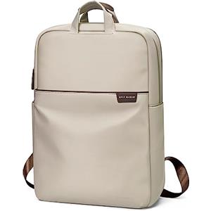 GOLF SUPAGS Zaino Porta PC, Zaino PC Portatili per Computer da 17 Pollici Notebook, Casual Daypack, Backpack Donna Impermeabile da Uomo per Scuola,Lavoro o Viaggio Mandorla