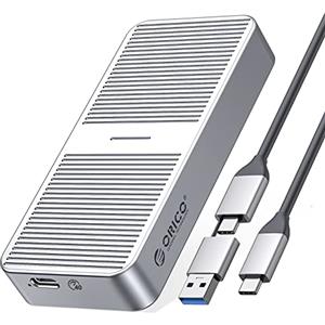 ORICO Case M.2 NVMe 40Gbps USB4 PCIe3.0x4 SSD, Adattatore USB-C fino a 2800 MB/s per NVMe 2280 M-Key SSD, NVMe Enclosure Compatibile con Thunderbolt 3/4 USB3.2/3.1/Tipo-C, Alluminio- M224SV