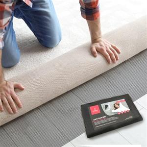 BeMaxx Sottotappeto antiscivolo per Tappeti & Tappeto da Ginnastica: Basta con gli scivoloni | Per una maggiore aderenza e sicurezza pavimento: tappetino protettivi per allenamento dinamico, grip + sicurezza