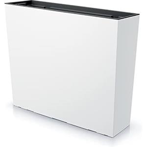 IMJ-Global Vaso per Fiori piante Rettangolare Urbi Case T Decorativo in Plastica Alto 50 cm da interno esterno 18x58 cm Rettangolare Bianco Design Moderno 44 Litri