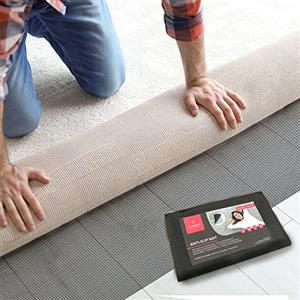BeMaxx Sottotappeto antiscivolo per Tappeti & Tappeto da Ginnastica: Basta con gli scivoloni | Per una maggiore aderenza e sicurezza pavimento: tappetino protettivi per allenamento dinamico, grip + sicurezza