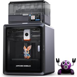 ANYCUBIC Kobra S1 Combo Stampante 3D, Asciugatura e Stampa in Uno, 600 mm/s ad Alta Velocità, Stampa mUlticolore per Tutti i Principali Filamenti, Dimensioni di Stampa 250 x 250 x250 mm