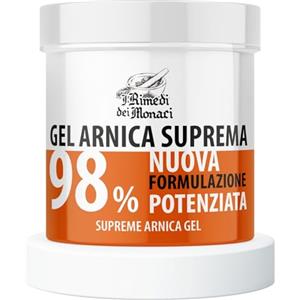 I Rimedi Dei Monaci Arnica Suprema per Cavalli Uso Umano Forte 98%, 550 ML, Gel per Massaggi Rilassanti con Lavanda, Menta, Vitamina E, Crema Arnica per Muscoli e Articolazioni 100% Made in Italy - I Rimedi dei Monaci