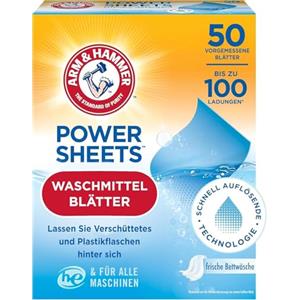 Arm & Hammer Arm and Hammer Power - Detersivo per bucato Fresh Linen da 50 ct, fino a 100 piccoli carichi, detergente ultraconcentrato per una pulizia profonda, detersivo per lavatrice
