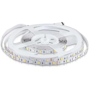 V-TAC Striscia Led da Interno 8W - 5 Metri di Lunghezza - SMD 5050 Alta Luminosità - Colore della Luce RGB - Strisce Led - Striscia LED Adesiva per Casa, Cucina, Camera, Ambienti Interni - 12 Volt