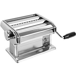 Marcato Macchina per la Pasta, Pasta Maker, Sfogliatrice per Pasta Fresca, in Acciaio Cromato, per Lasagne, Fettuccine, Tagliolini. Modello: Ampia 180