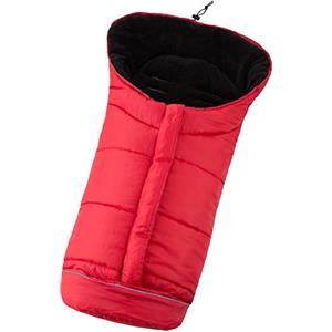 TecTake COPRIGAMBE SACCO IMBOTTITO A PELO UNIVERSALE PER PASSEGGINO PILE BIMBO - disponibile in diversi colori - (Rosso)