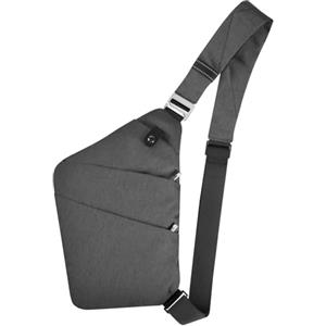 BROADREAM Borsa da Viaggio Antifurto da Uomo Donna, Borsa da Petto Crossbody Multitasche Impermeabile Tasca sul Petto Portatile per ciclismo passeggiate arrampicate