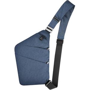 BROADREAM Borsa da Viaggio Antifurto da Uomo Donna, Borsa da Petto Crossbody Multitasche Impermeabile Tasca sul Petto Portatile per ciclismo passeggiate arrampicate