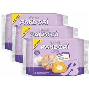 Generico 3X BauIi Pandorì Mini Pandorino con Crema a Latte e Zucchero a Velo 150g