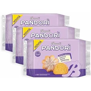 Generico 3X BauIi Pandorì Mini Pandorino al Miele con Zucchero a Velo 150g