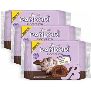 Generico 3X BauIi Pandorì Mini Pandorino al Cioccolato e Zucchero a Velo 150g