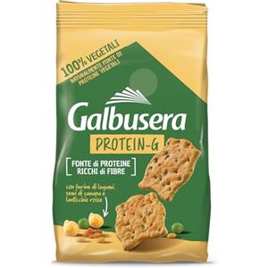CAIYA Galbusera Protein-G Cracker con Farine di Legumi, Semi e Lenticchie Rosse in Sacchetto 200g