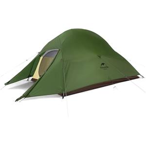 Naturehike Cloud Up 2 Aggiornamento Tenda da Campeggio da 2 Uomini con Foyer per 3-4 Stagioni, Leggera, Impermeabile, per Alpinismo (Verde Foresta)
