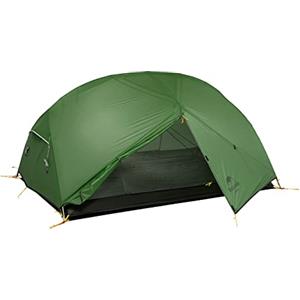Naturehike Mongar Tenda Ultraleggera 2 Persone Impermeabile e Antivento a Cupola Tenda da Campeggio di Piccole Dimensioni per Esterni, Zaino in Spalla, Festival
