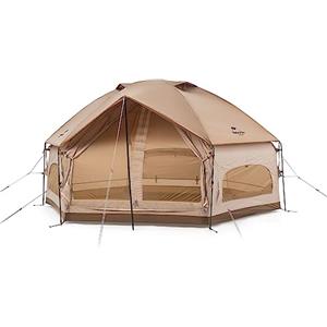 Naturehike Tenda da campeggio Naturehike tenda familiare 3-4 persone tenda tenda yurta grande tenda impermeabile tenda esagonale 5,5 metri quadrati campeggio esterno