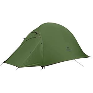 Naturehike Cloud Up 1 Aggiornamento Tenda a Cupola Leggera da 1 Uomo con Foyer per 3-4 Stagioni, Impermeabile, per Campeggio (Verde Foresta)