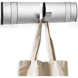 flintronic Flip Attaccapanni da Parete, Appendini da Muro con 3 Ganci Ribaltabili, Nascosto Appendiabiti da Porta, Acciaio Inox, Attaccapanni, per Bagno, Camera da Letto, Studio, Armadietto(Argento)