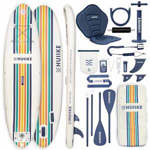 HUIIKE Tavola Sup Gonfiabile Adulti con Accessori Premium - HUIIKE | Stand Up Paddle Board Gonfiabile con Pagaia in Alluminio | Tavola da Sup con Grande Stabilità e Resistenza | Accessori Paddle Surf