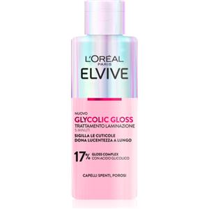 L'Oréal Paris Elvive Glycolic Gloss Trattamento Laminazione 5 Minuti 200ml - Per Capelli Spenti e Porosi, Con Acido Glicolico