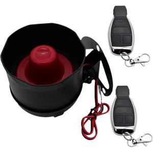 Generic Sistema di allarme antifurto per auto, 12 V, 2 telecomandi, sensibilità regolabile, sistema di allarme sonoro forte e chiaro per la sicurezza dell'auto