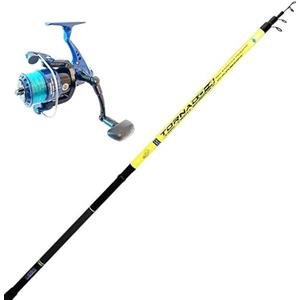 GLOBE FISHING Bolognese Mt.4 Canna da Pesca con Mulinello Galleggiante Mare Lago Trota
