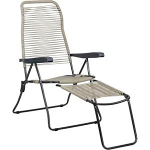 Totò Piccinni Sedia Sdraio STRING cordonata con braccioli con 6 posizioni Made in Italy (Tortora, Sdraio Lux Con Prolunga)