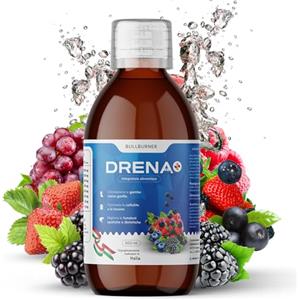Bull Burner Drenante forte dimagrante Donna Brucia Grassi Potenti Veloci Anticellulite Gambe Detox Depurativo Fegato e Intestino Pancia Piatta e Peso Forma Gusto Frutti Di Bosco 500 ml Made in Italy