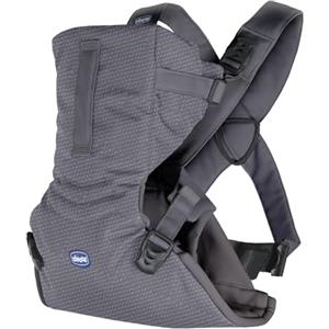 Chicco Easyfit Marsupio Neonati Ergonomico per Bebè e Bambini dalla Nascita a 9 Kg, Porta Bebè Semplice e Intuitivo da Indossare, Fronte Mamma e Fronte Strada, Supporto per Testa e Collo, Moon Grey
