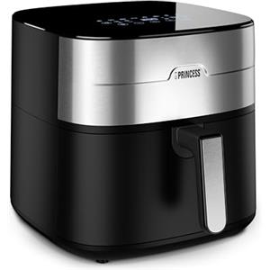 Princess Friggitrice ad aria - Due elementi riscaldanti - Senza BPA e PFAS - XXL - 8 L - Programmi pre-impostati - Temperatura e timer regolabili - 2 000 W - 182280