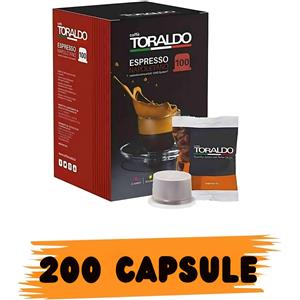 TORALDO PROMO SCADENZA Caffè Toraldo Miscela Cremosa 200 Capsule Compatibili Uno System (Scad.04/2026)