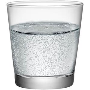 Bormioli Rocco Sestriere - Set di 3 Bicchieri da Acqua in Vetro da 24 cl con Design Cono Rovesciato