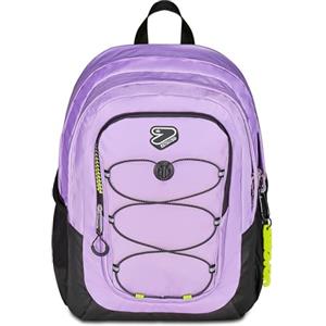 Seven Zaino Scuola Tech Line, Lilla, Doppio Scomparto, 29 L, Scuola Media e Superiore, Zaino Ragazza
