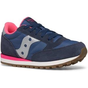 Saucony Originals Sneaker Jazz Original Unisex Bambino, Navy Argento Rosa, 36 EU