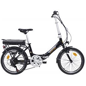 Denver Discovery E2000 Rear Motor 6V, Bici Elettrica Pieghevole 20', Colore Nero Lucido Unisex, 20