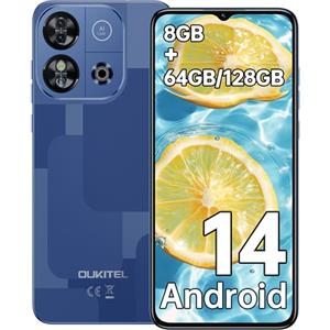 OUKITEL C57S Smartphone Android 14-8GB(2+6) RAM+64GB ROM(TF 128GB), Octa-Core, 6.52