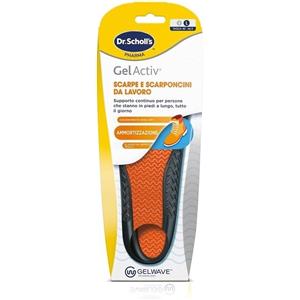 Scholl Gel Activ Solette Large - Ammortizzazione Superiore e Comfort per Scarpe da Lavoro